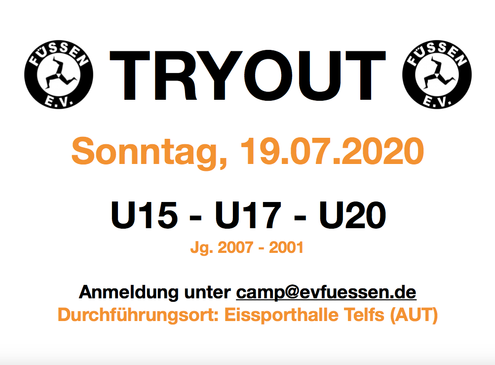 U20 – U17 – U15 Tryout