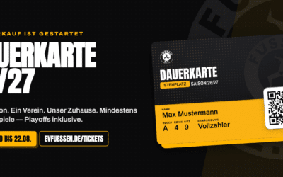 Dauerkartenverkauf für die Saison 2026/27 gestartet